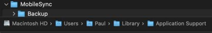 Can I move MobileSync folder?