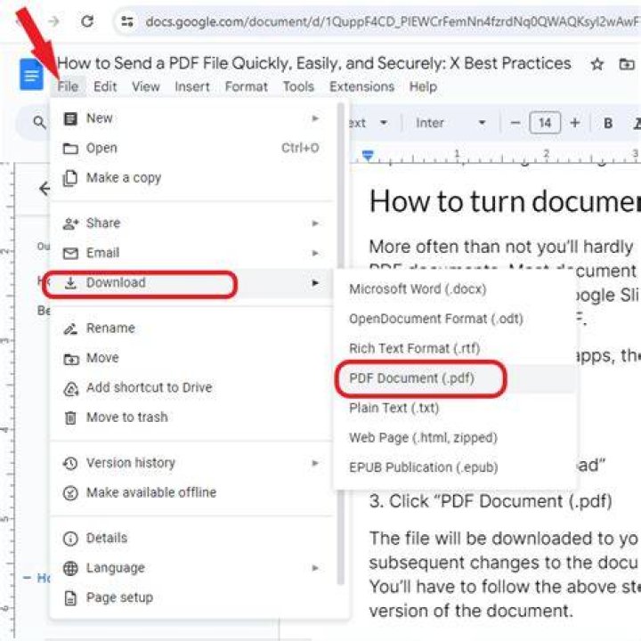 Can you send a PDF file in a text message?