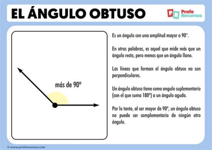 ¿Cuántos grados tiene un Obtusangulo?