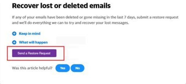 Does Yahoo keep deleted emails?