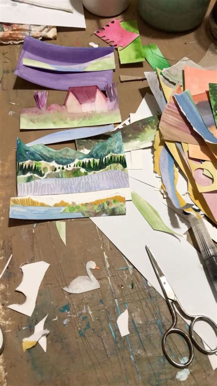 How do I make a landscape collage?
