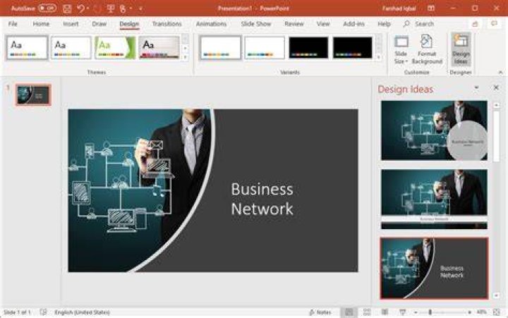How do I make suggested designs in PowerPoint?