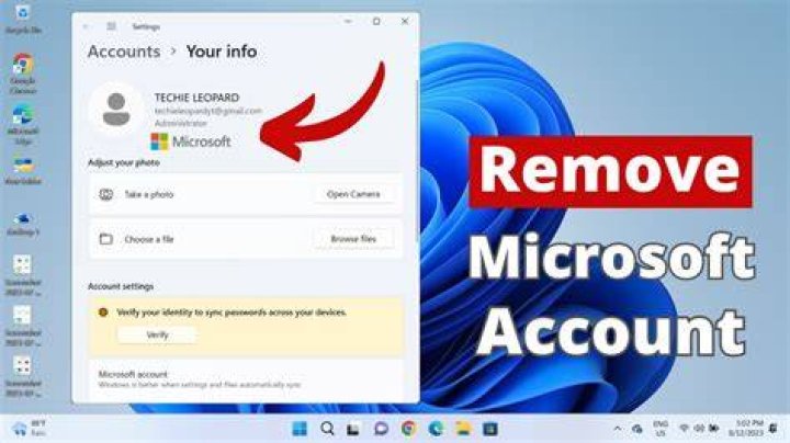 How do I remove my email account from Windows 10?