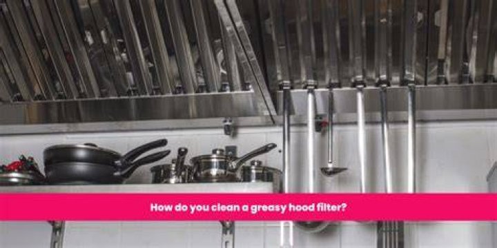 How do you clean a cooking hood?