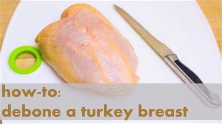 How do you debone a turkey breast before cooking?