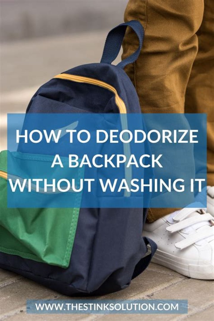 How do you deodorize a backpack?