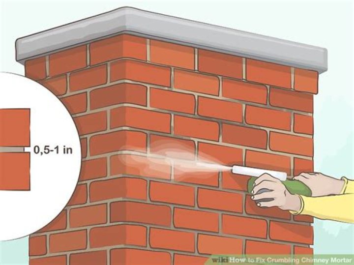 How do you fix crumbling chimney bricks?