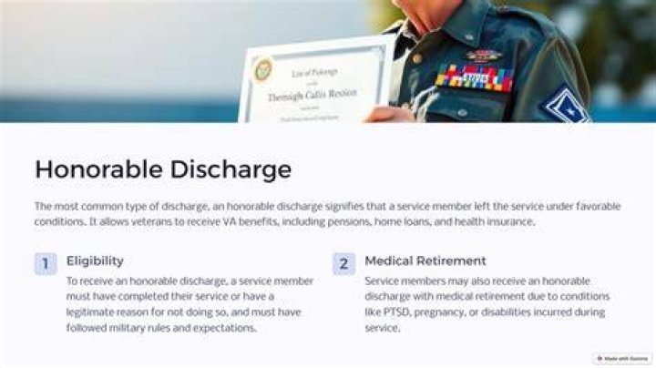 How do you get an honorable discharge?