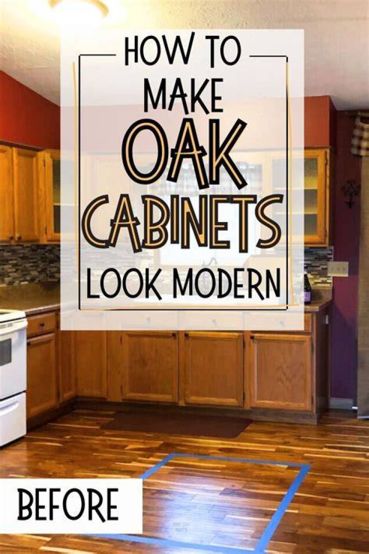 How do you make old cabinets look modern?