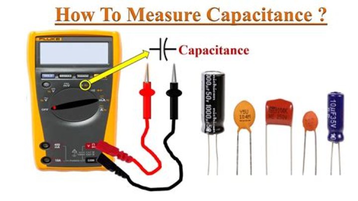 How do you measure capacitance with a multimeter?