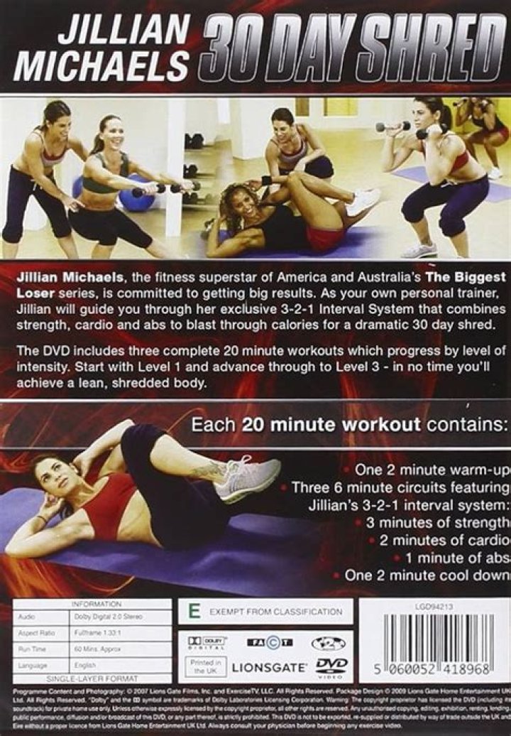How does Jillian Michaels 30 Day Shred work?