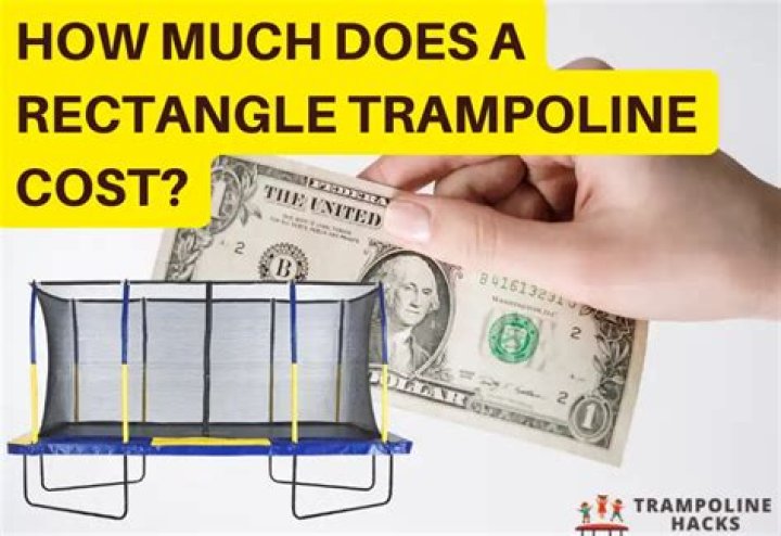 How much does a rectangle trampoline cost?
