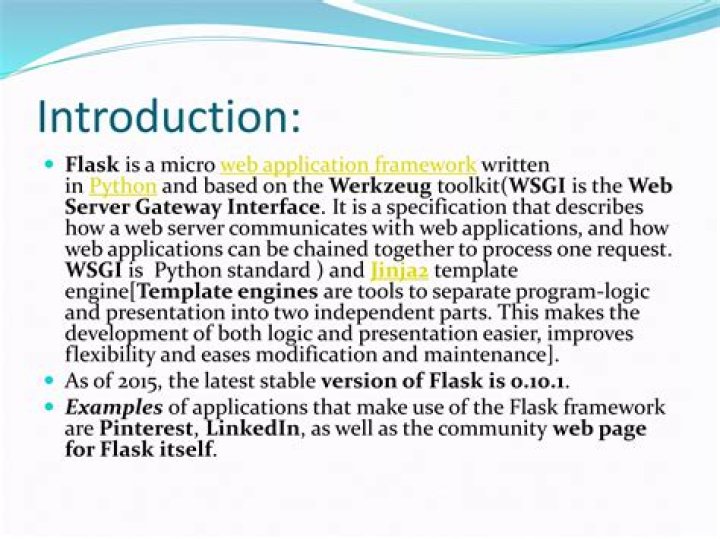 Is flask a WSGI server?