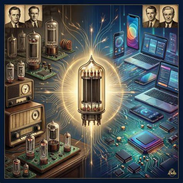 What invention replaced transistors in computers?