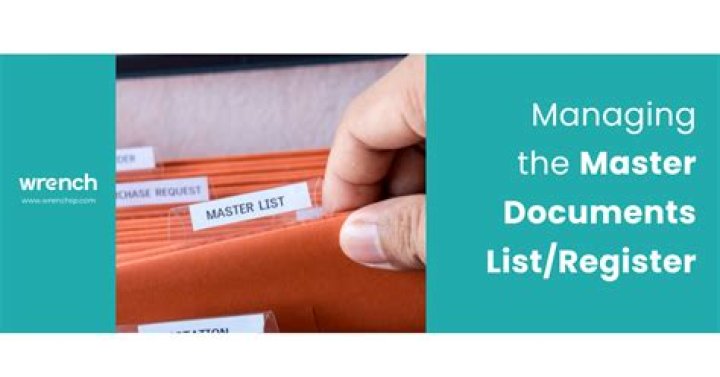 What is a master document register?