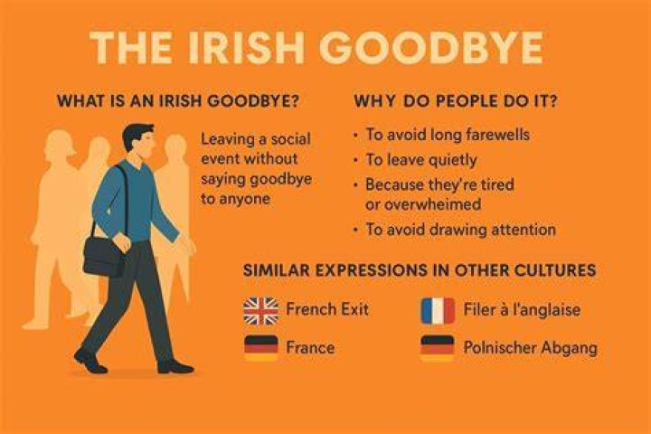 What is an Irish goodbye?