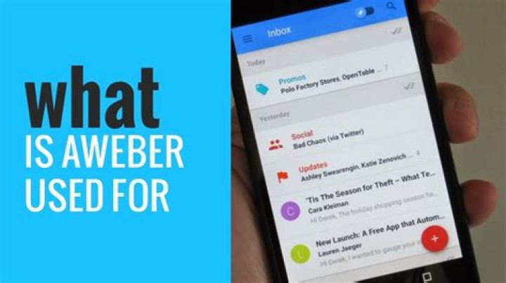 What is AWeber used for?