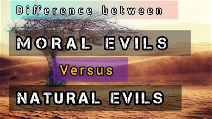 What is the difference between physical evil and moral evil?