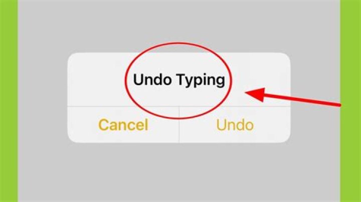 What is undo typing?
