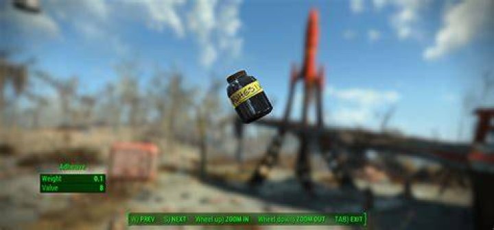 What items are adhesive in Fallout 4?