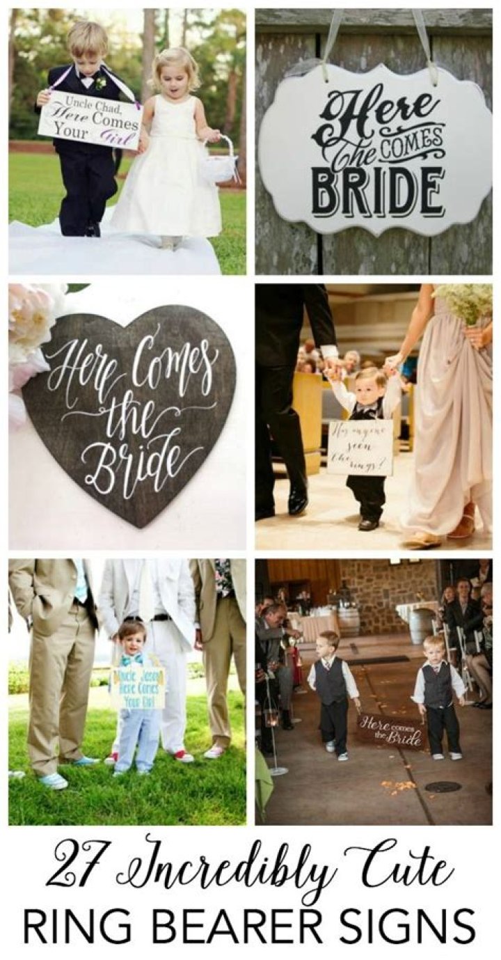 What should ring bearer carry?