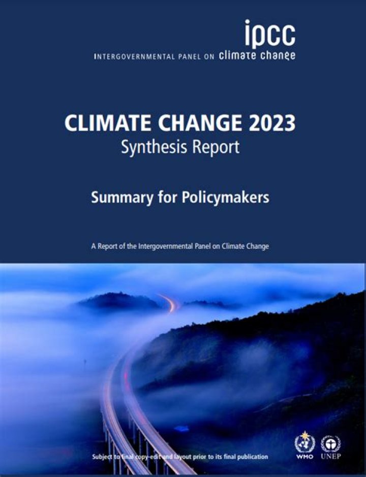 Who wrote the IPCC report?