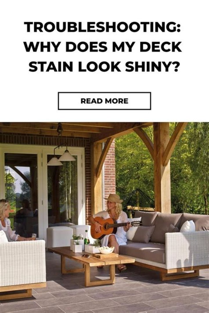 Why does my stain look shiny?