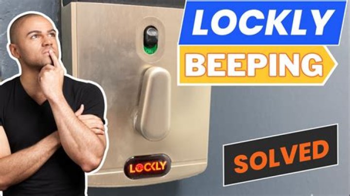 Why is my SecuRam lock beeping?